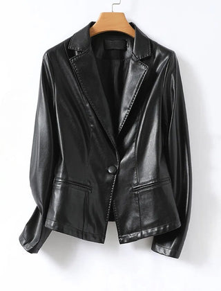 Vera Lambskin Leather Blazer - Jack Hafford