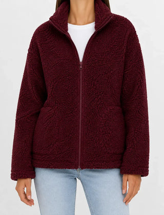 Fleece jacket met rits
