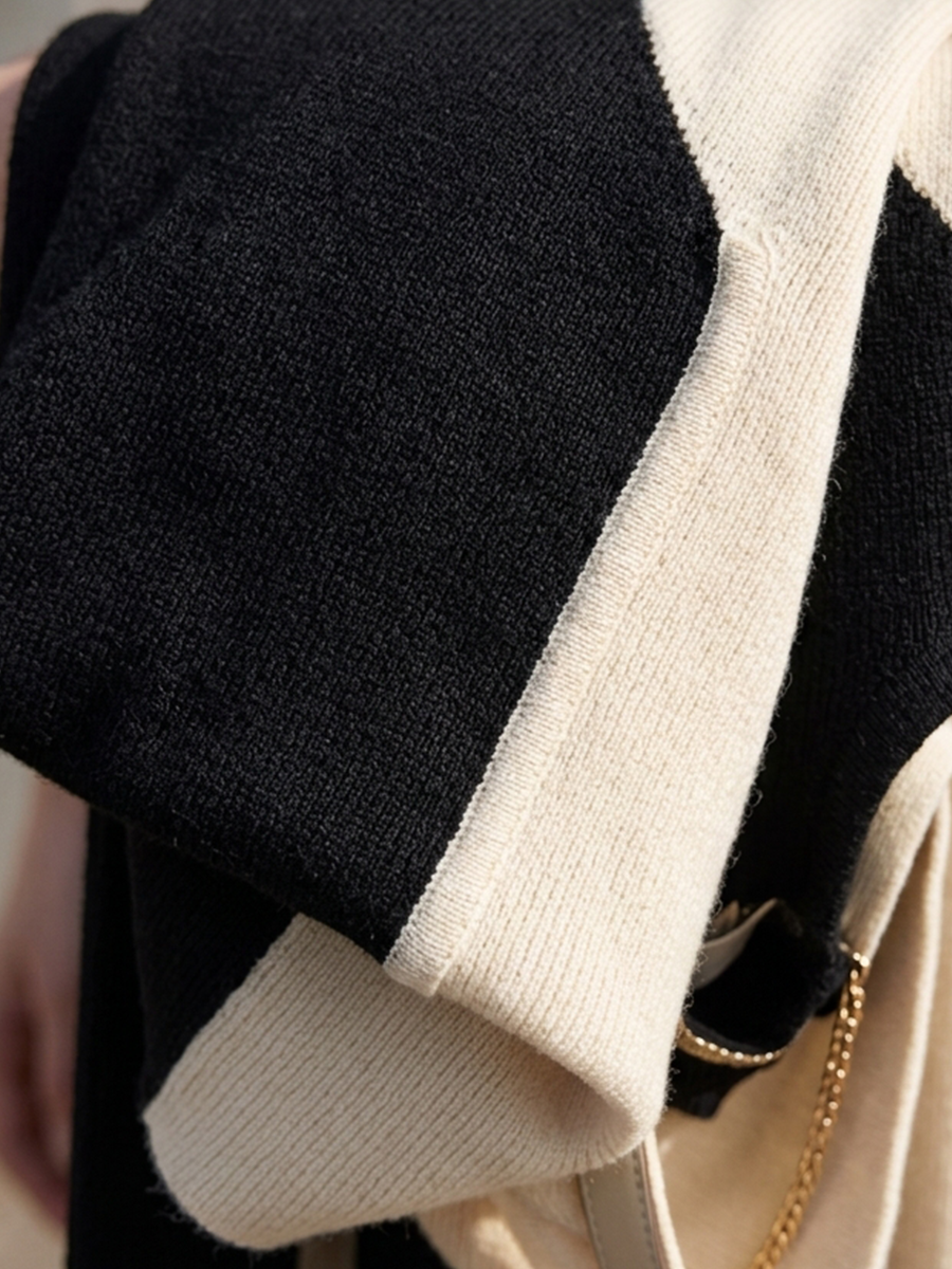 Women's High Neck Dress | Maxi Length Turtleneck Long Sleeve Knit