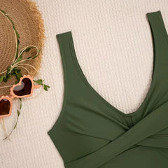 Bikini met criss-cross top