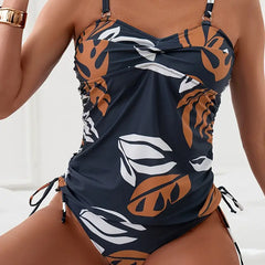 Women's Tankini | Sweetheart Neckline Tie Side Adjustable