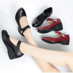 Women's Mary Jane | Wedge Heel Mary Jane Shoes Platform Closed Toe