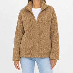Fleece jacket met rits