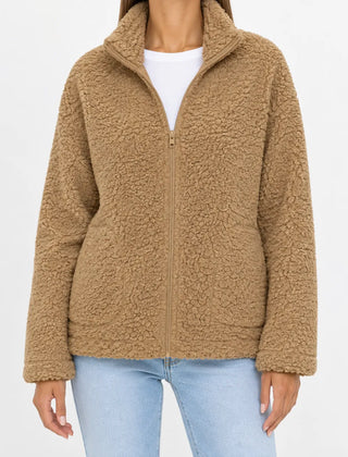 Fleece jacket met rits