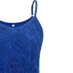 kanten tanktop met V-neck