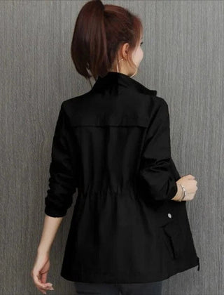 Women's Trench Coat | Lightweight Waterproof Stand Collar
