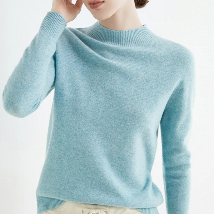 Women's Cashmere Sweater | Crew Neck Long Sleeve Knit
