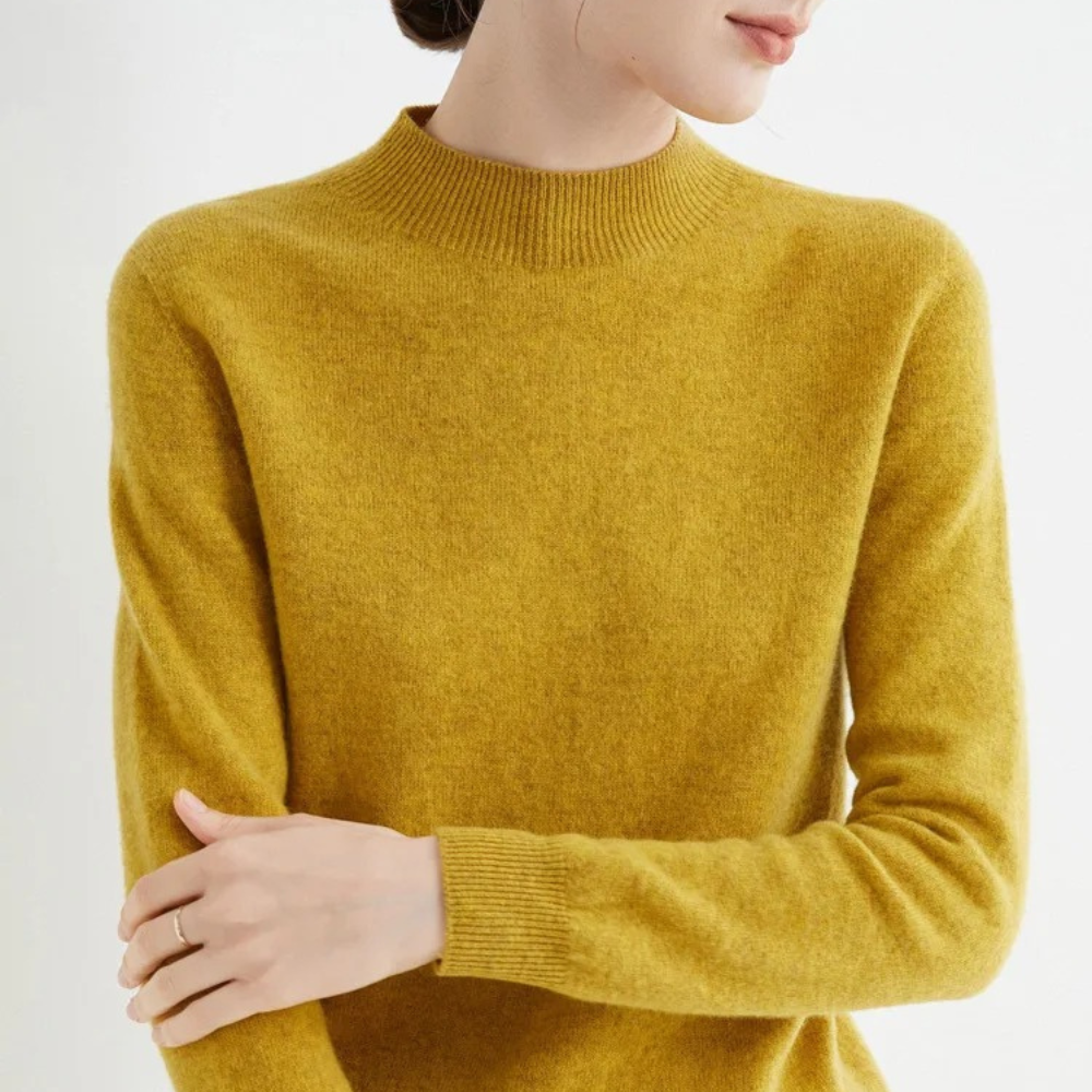 Women's Cashmere Sweater | Crew Neck Long Sleeve Knit