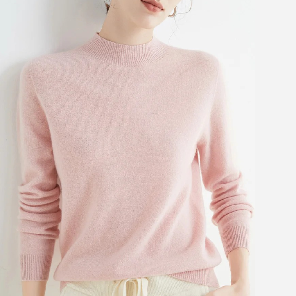 Women's Cashmere Sweater | Crew Neck Long Sleeve Knit