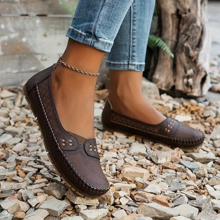 Women's Slip-On Shoe | Cushioned Sole Supportive Footbed Breathable