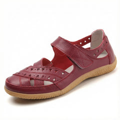 Women's Closed Toe Sandals | Cutout Adjustable Strap Flexible