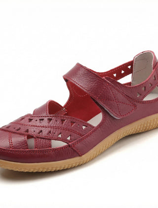 Women's Closed Toe Sandals | Cutout Adjustable Strap Flexible