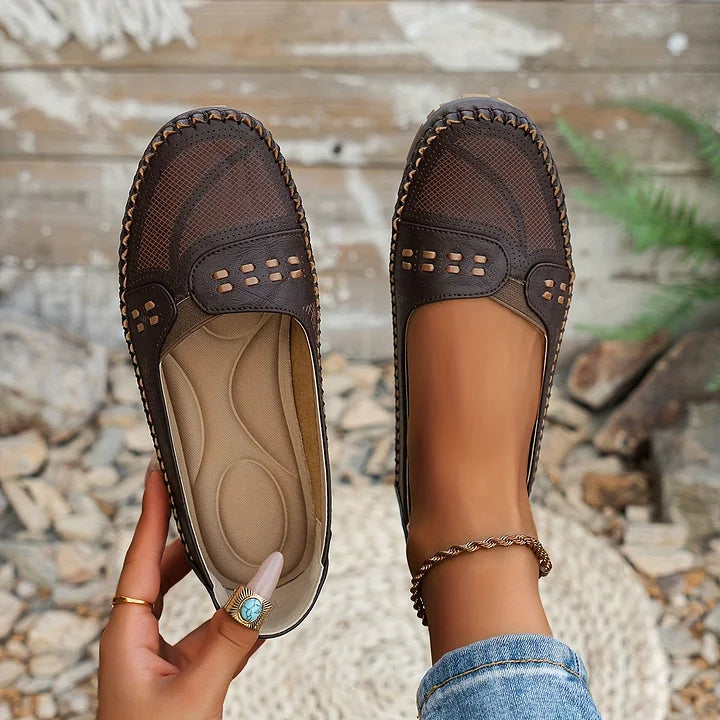 Women's Slip-On Shoe | Cushioned Sole Supportive Footbed Breathable