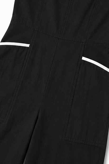 Women's Jumpsuit | Cold Shoulder Long Sleeve Wide Leg
