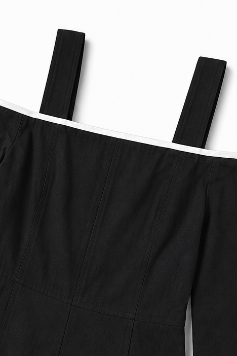 Women's Jumpsuit | Cold Shoulder Long Sleeve Wide Leg