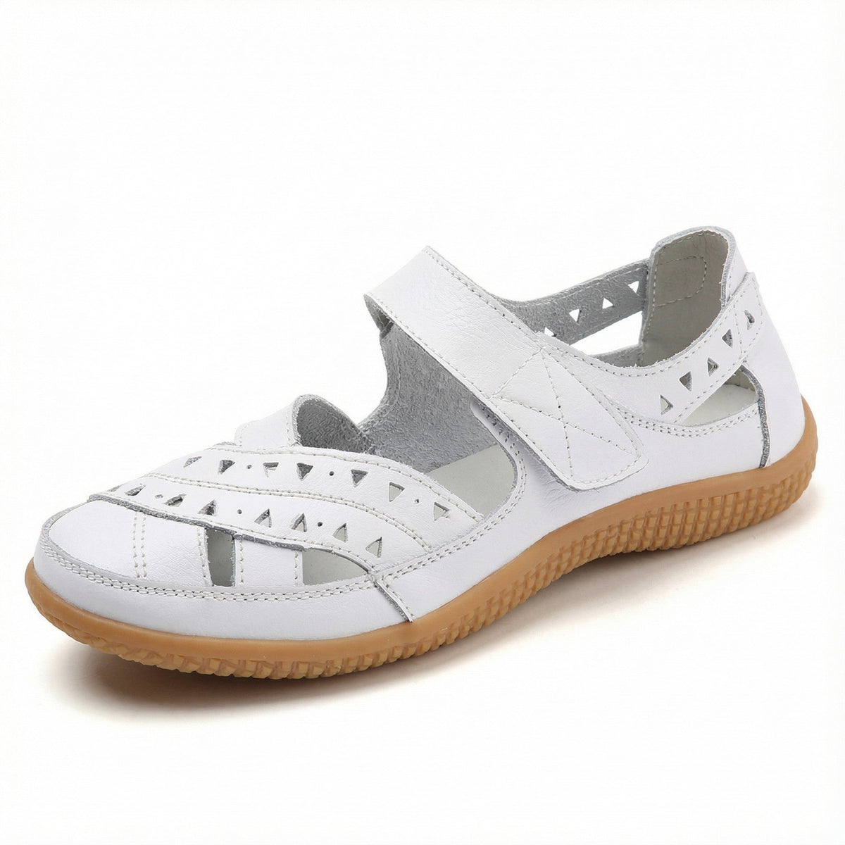Women's Closed Toe Sandals | Cutout Adjustable Strap Flexible