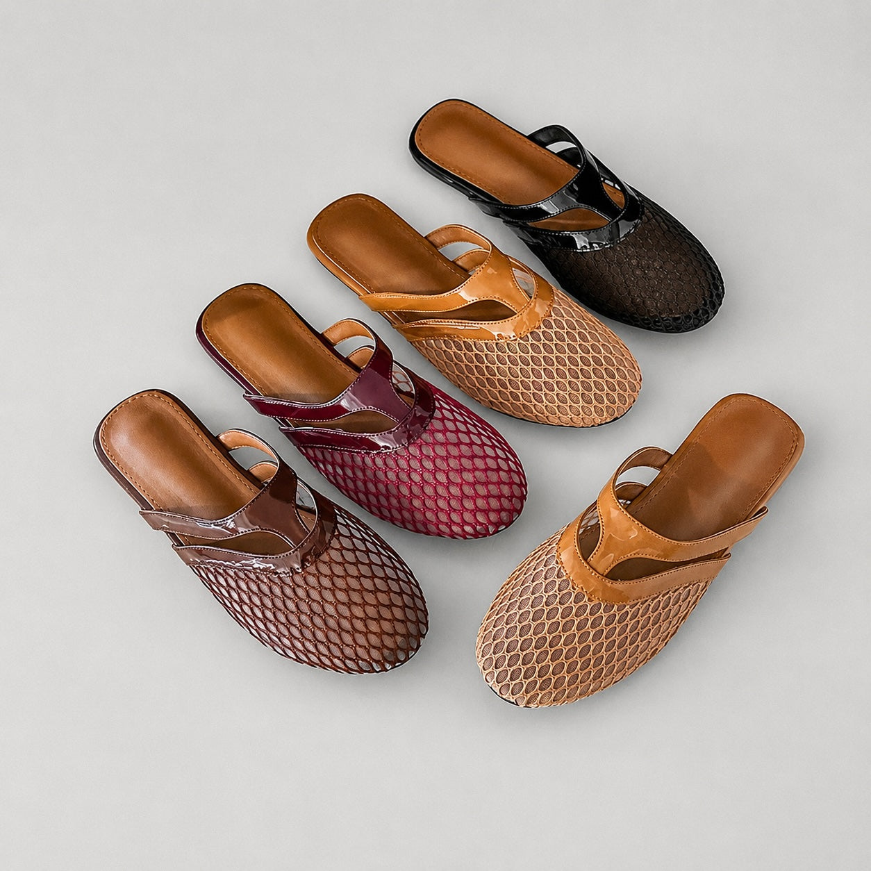 Women's Ballet Flats | Mesh Upper Round Toe Slip On
