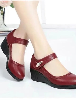 Women's Mary Jane | Wedge Heel Mary Jane Shoes Platform Closed Toe