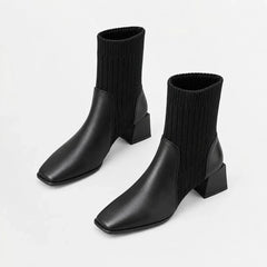 Chelsea boots met blokhak