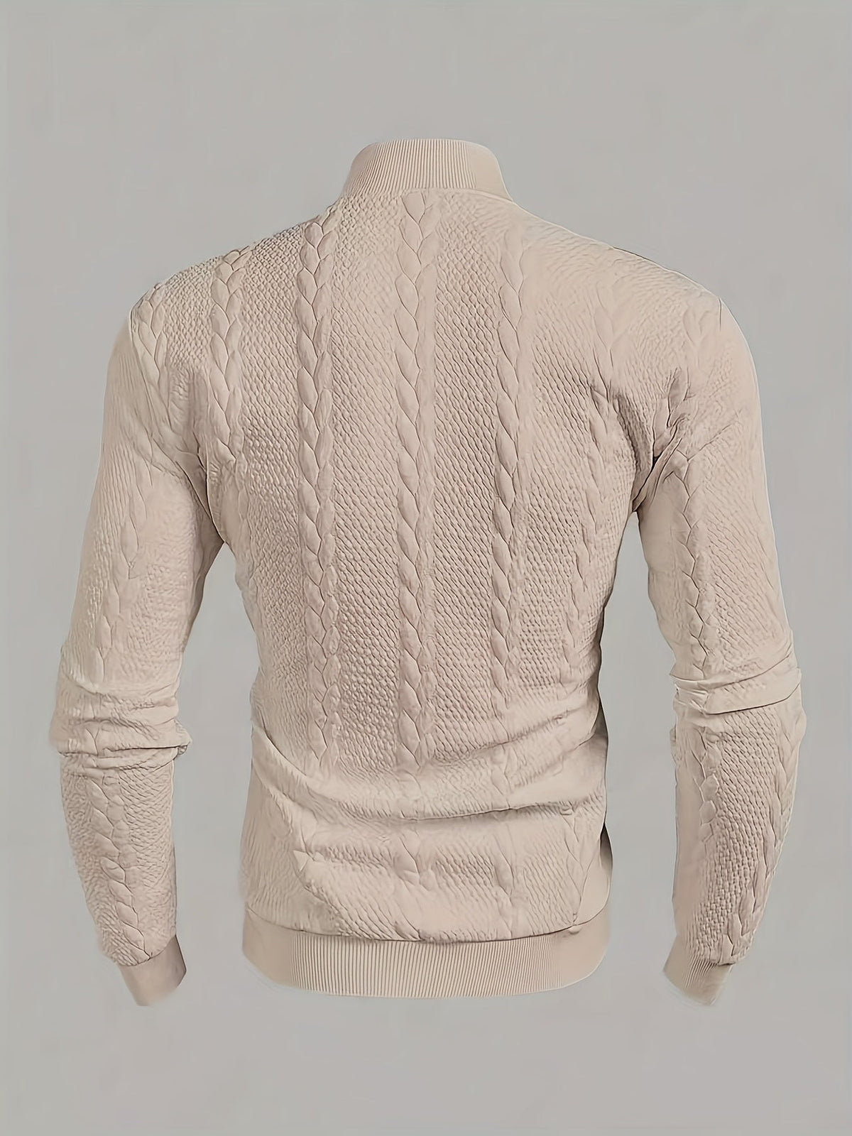 Women's Mock Neck Sweatshirt | Turtleneck Long Sleeve Textured Knit