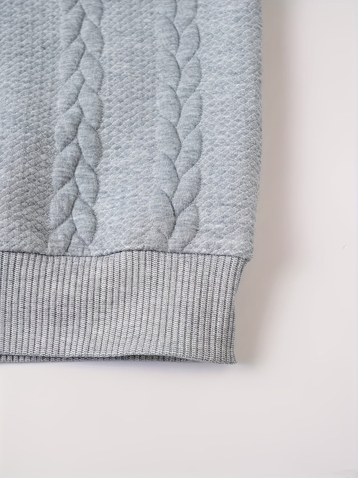 Women's Mock Neck Sweatshirt | Turtleneck Long Sleeve Textured Knit