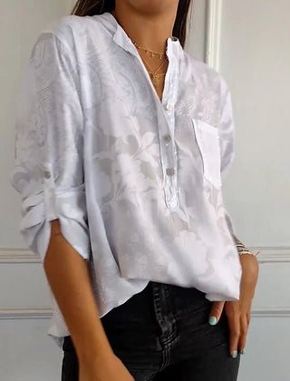 Women's Going Out Top | Lapel Collar Sequin Sleeves