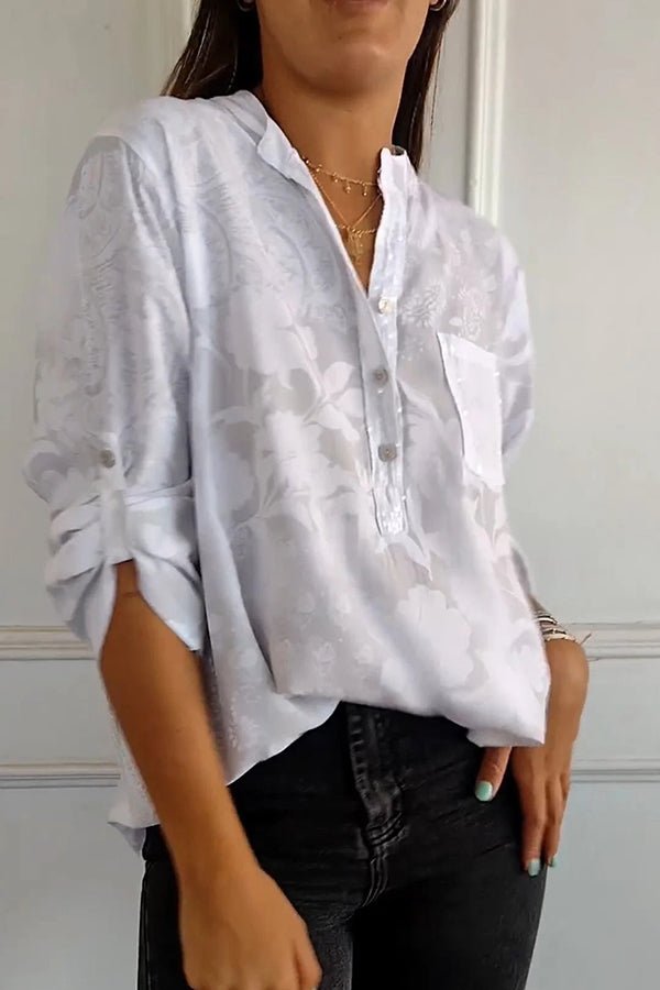 Women's Going Out Top | Lapel Collar Sequin Sleeves