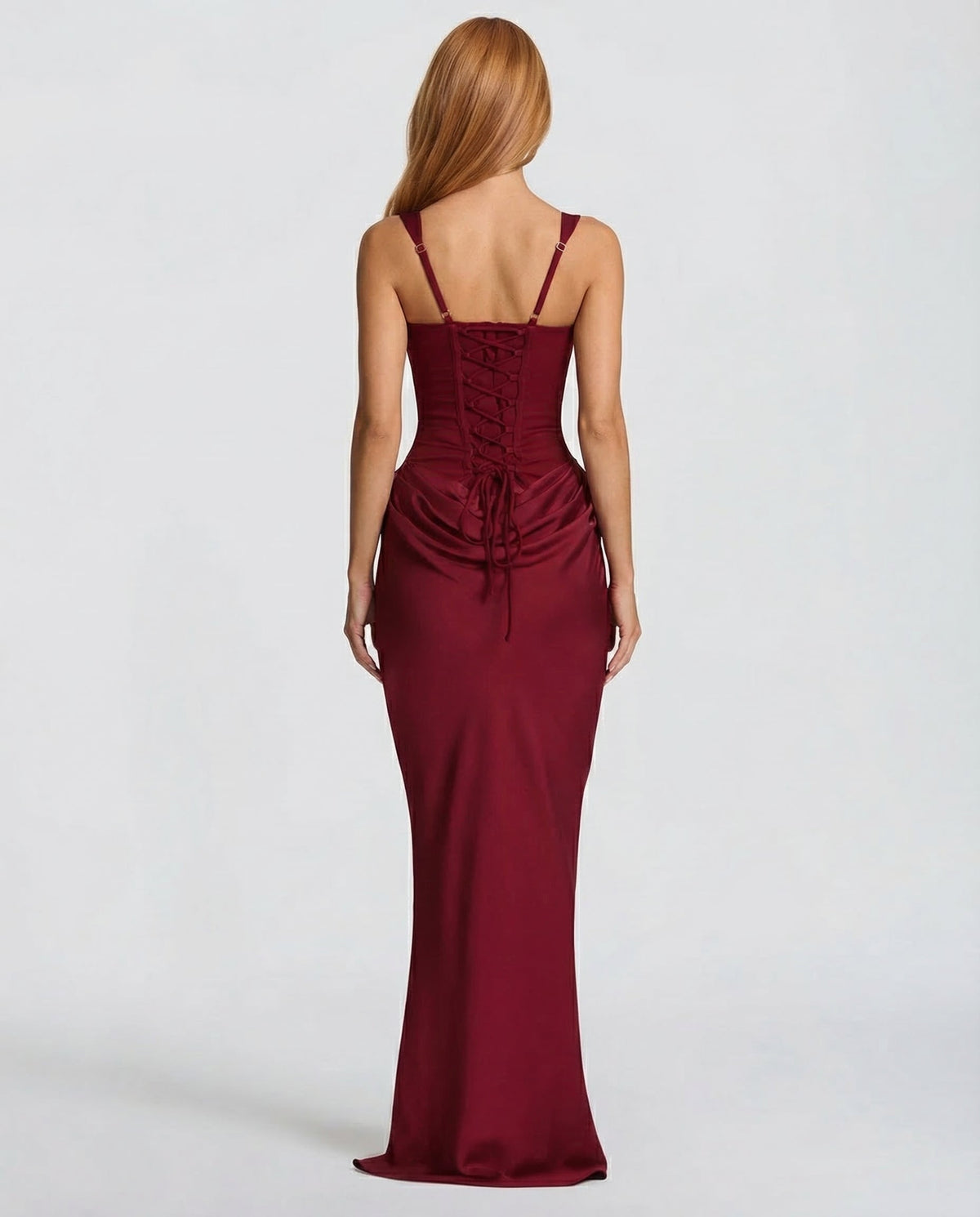 Women's Mother Of The Groom Dress | Maxi Square Neck Draped