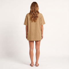 Women's Shorts | Camp Collar Button Front Short Sleeve