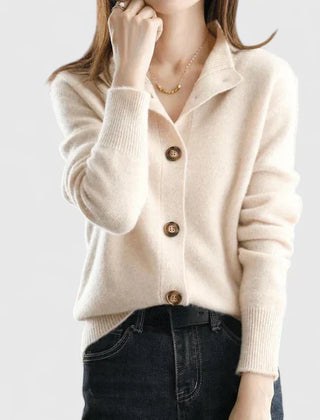 Women's Cardigan | Collared Button Front Knit