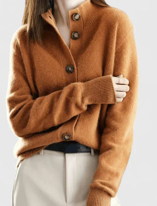 Women's Cardigan | Collared Button Front Knit