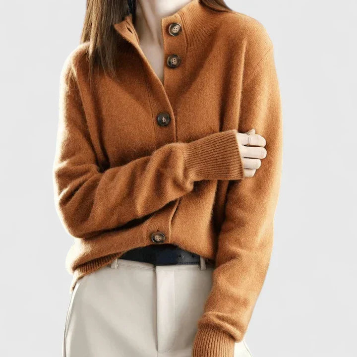 Women's Cardigan | Collared Button Front Knit