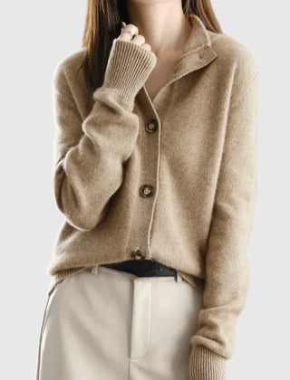 Women's Cardigan | Collared Button Front Knit