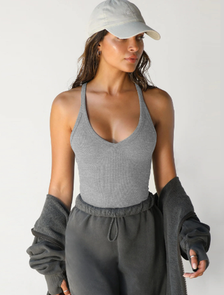 Women's Camisole | V-Neck Sleeveless Ribbed Knit