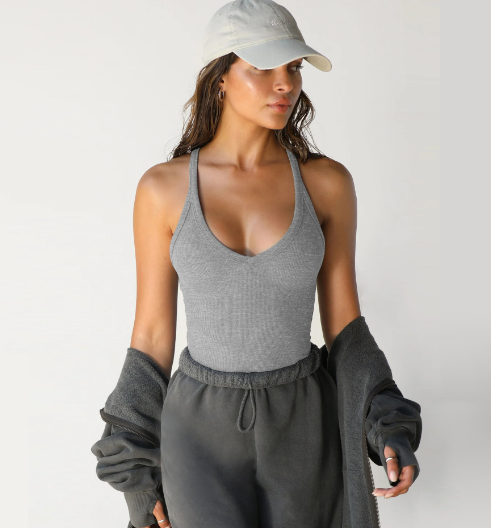 Women's Camisole | V-Neck Sleeveless Ribbed Knit