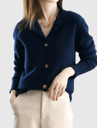 Women's Cardigan | Collared Button Front Knit