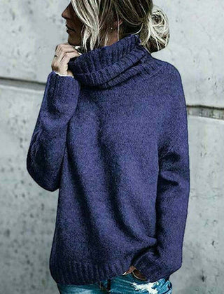 Women's Wool Sweater | Turtleneck Oversized Knit Relaxed Fit