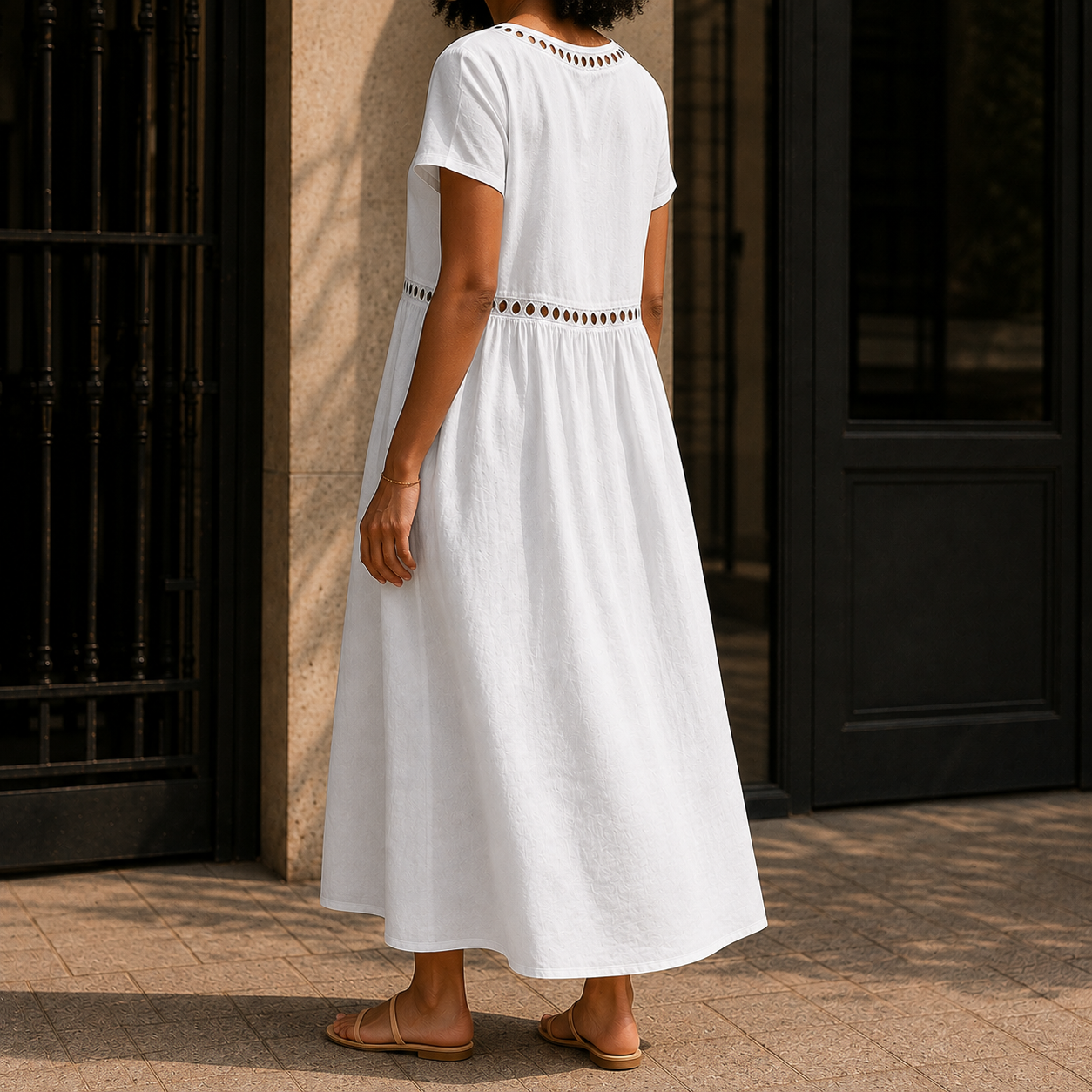 Valentina-Claire Empire Dress - Lead Alternate View