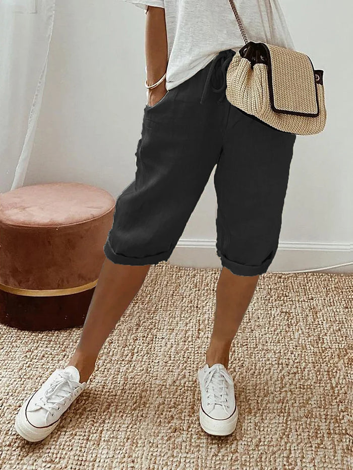 Women's Beach Shorts | Relaxed Fit Drawstring Elastic Waist