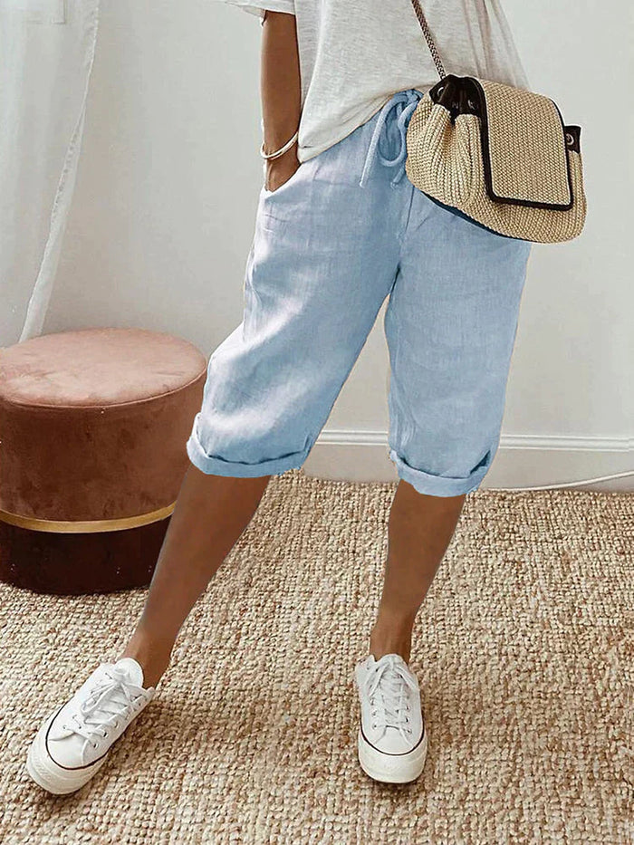 Women's Beach Shorts | Relaxed Fit Drawstring Elastic Waist