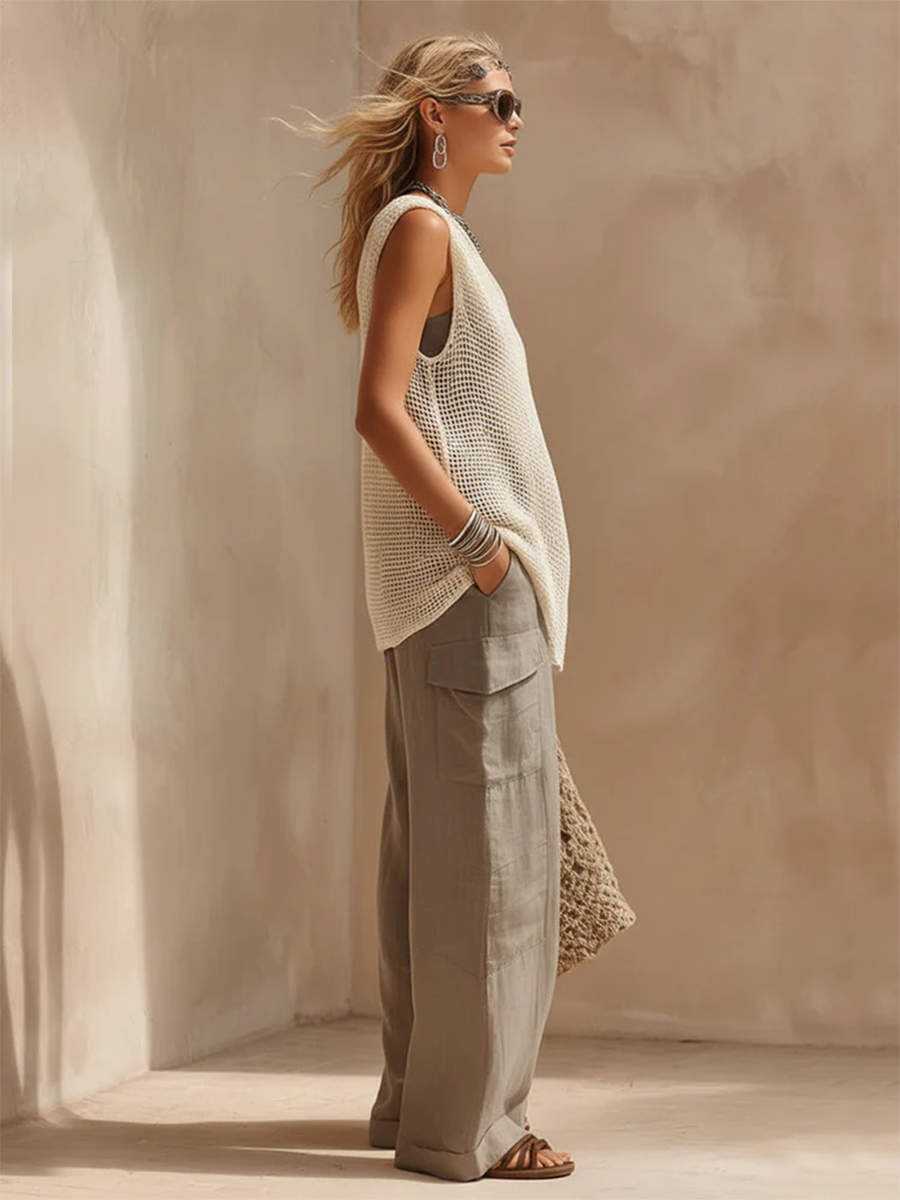 Women's Going Out Top | One Shoulder Asymmetric Knit Sleeveless