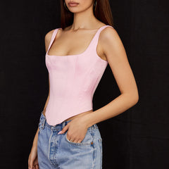 Sophisticated women's longline corset top, designed for an elegant perfect silhouette.