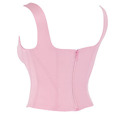 Modern elegant longline corset top, women's formal wear for a sleek perfect silhouette.