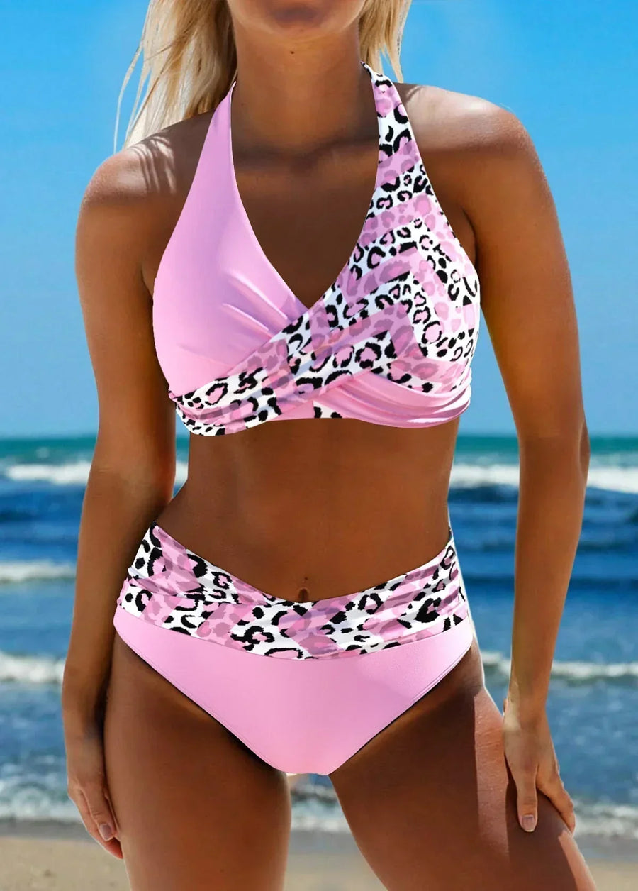 Women's Bikini | Halter Neck Criss-Cross Wrap