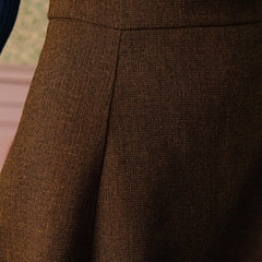 Women's Midi Skirt | High Waisted Tailored Tweed