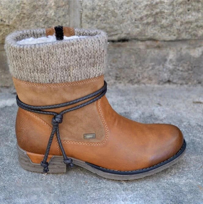 Supportive women's comfort boots, warm orthopedic footwear for winter. Cozy ankle boots perfect for casual everyday style.