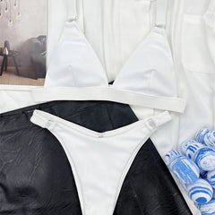 Vera | Unieke & trendy bikini in de kleur Zwart voor dames in Beach stijl ideaal voor de zomer.