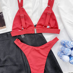 Vera | Unieke & trendy bikini in de kleur Zwart voor dames in Beach stijl ideaal voor de zomer.