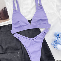 Vera | Unieke & trendy bikini in de kleur Zwart voor dames in Beach stijl ideaal voor de zomer.