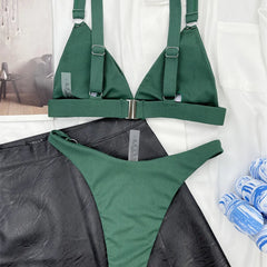 Vera | Unieke & trendy bikini in de kleur Zwart voor dames in Beach stijl ideaal voor de zomer.